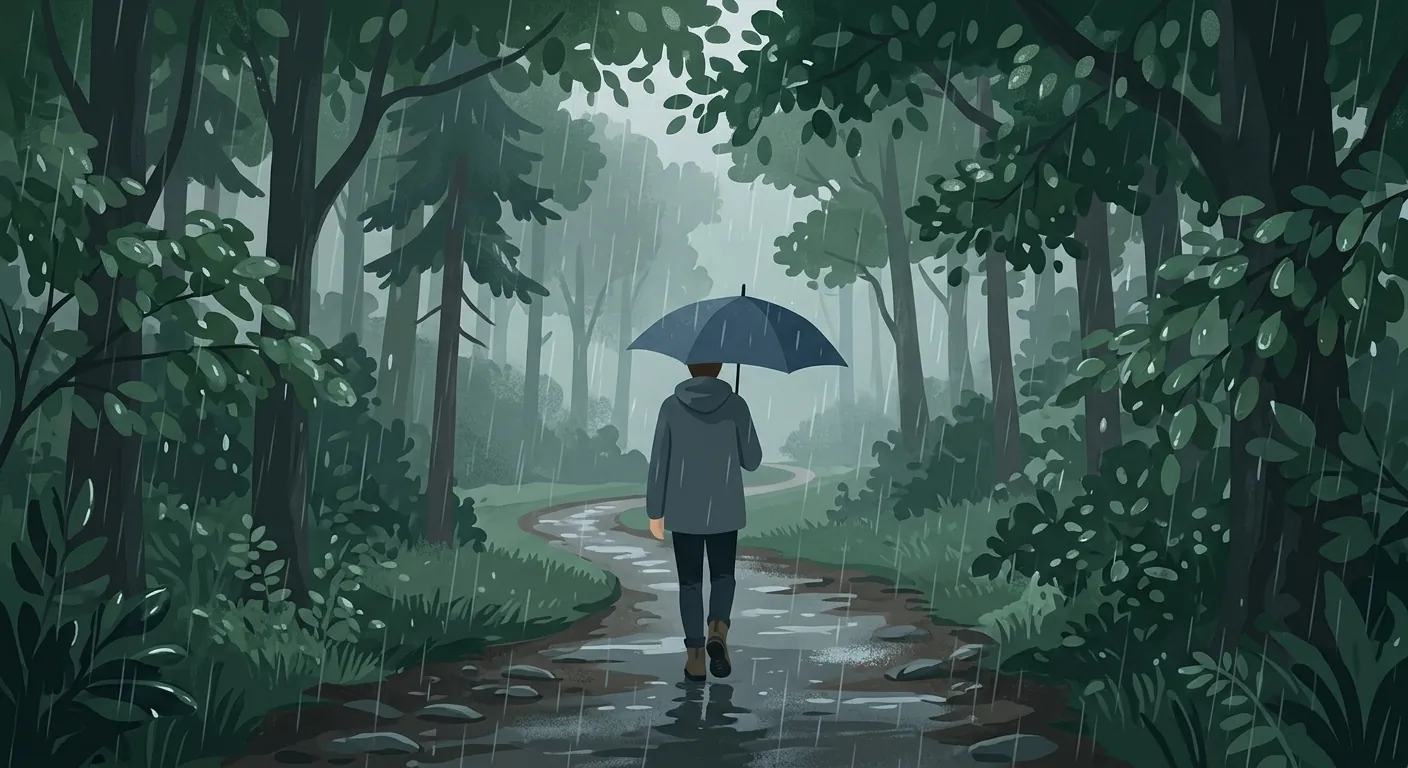 說明天氣不佳時的情境